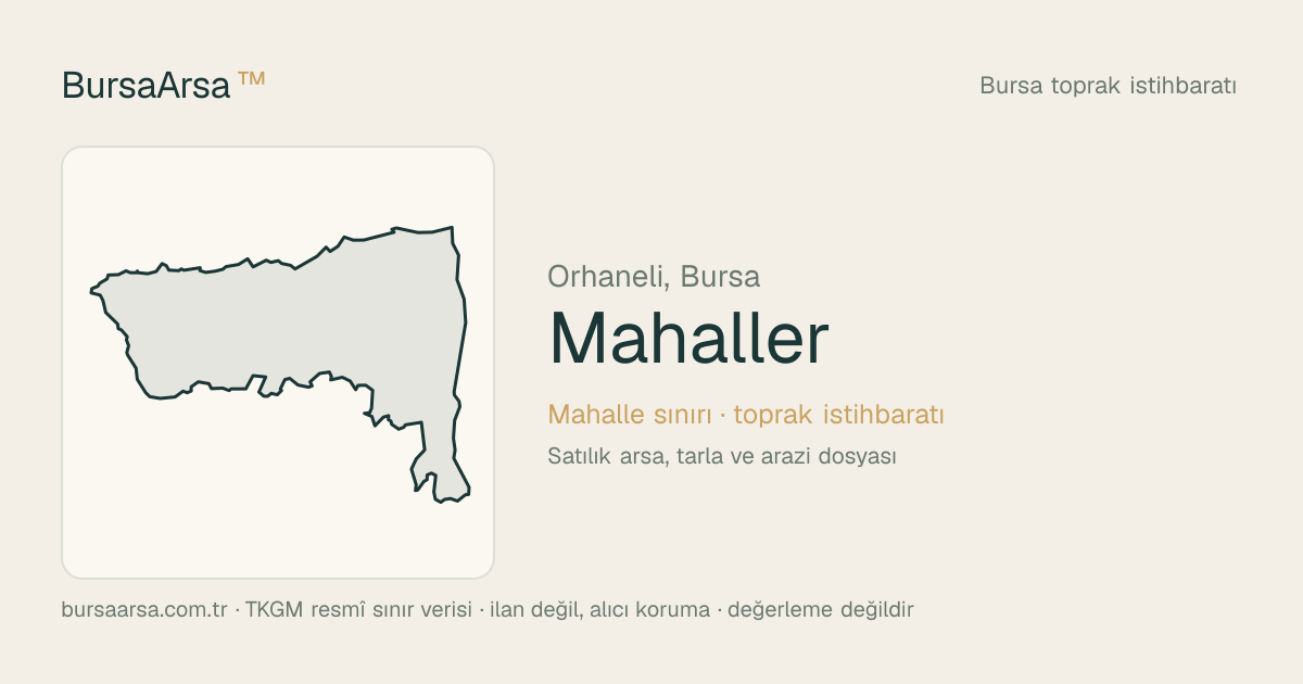 Mahaller (Orhaneli) mahalle sınırı, TKGM kadastro verisi