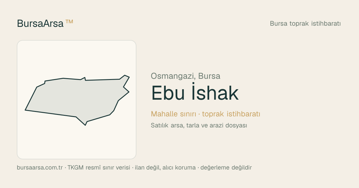Ebu İshak (Osmangazi) mahalle sınırı, TKGM kadastro verisi